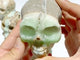 8 Pieces Green Calcite Skull Carving Clearance