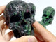 5 Pieces Ruby Zoisite Skull Carving