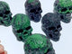 6 Pieces Ruby Zoisite Skull Carving