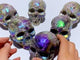 6 Pieces Geode Aura Sphalerite Skull Carving