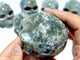 7 Pieces Moss Agate Skull Carving