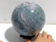 14CM Large Geode Druzy Moss Agate Sphere