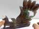 Beautiful Geode Druzy Agate Nine-tailed Fox Carving #9