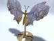 Beautiful Sakura Flower Agate Butterfly Wing Carving With Stand