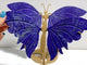 2 Pairs Delicate Lapis Lazuli Butterfly Wing Carving With Stand
