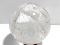 Large Clear Quartz Sphere With Big Rainbow For Collection