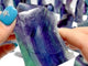 35 Pieces Rainbow Fluorite Raw Side Tower
