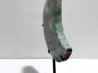 Unique Large Moss Agate Moon With Stand #6