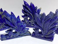 5 Pieces Lapis Lazuli Nine-tailed Fox Carving