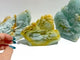 3 Pieces Beautiful Caribbean Calcite Landscape Pavilion Carving #6