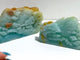 2 Pieces Beautiful Caribbean Calcite Landscape Pavilion Carving #10