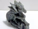Unique Purple Labradorite Flying Dragon Carving
