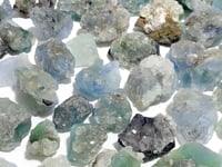 52 Pieces Blue Fluorite Mixed Calcite Raw Stone Specimen For Collection