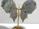 Beautiful Labradorite Butterfly Wing Carving With Stand