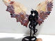 Morocco Agate Demon And Angel Wing Carving With Stand