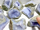 10 Pieces Geode Druzy Blue Chalcedony