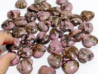3CM Rhodonite Heart Wholesale