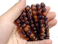 8MM Blue Mixed Gold Sandstone Bracelets Wholesale