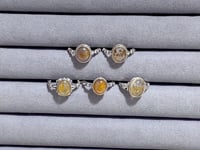 5 Pieces S925 Auralite 23 Crystal Different Styles Beautiful Rings