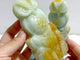 3 Pieces Caribbean Calcite Owl Carving