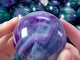 45.5KG Colorful Fluorite Rainbow Spheres 5-7cm (Sea Freight Only)