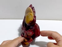 Unique Mookaite Nine-tailed Fox Carving #10