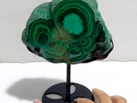 Unique Malachite Specimen With Stand