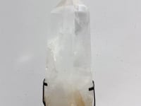 Large Clear Quartz Point Raw Bottom With Stand #B3