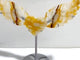 Golden Hematoid Quartz Heart Wing Carving With Stand Fire Quartz