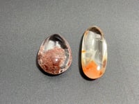 2 Pieces Buddhist Monk Bodhi Kensho Garden Quartz Inner Scene Carving