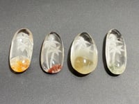 4 Pieces Flower&Tree Garden Quartz Inner Scene Carving