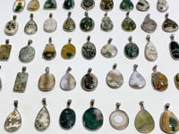 45 Pieces Vein Ocean Japser Pendant