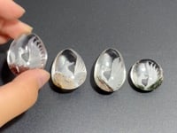 4 Pieces Nine-tailed Fox Garden Quartz Inner Scene Carving