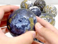 11 Pieces Beautiful Geode Druzy 8th Vein Ocean Jasper Spheres