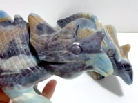 2 Pieces Trolleite Triceratops Three-horned Dinosaur Carving
