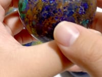 9 Pieces Azurite Mixed Malachite Spheres #1