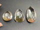 3 Pieces Buddhist Monk Bodhi Kensho Garden Quartz Inner Scene Carving