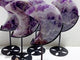 5 Pieces Chevron Amethyst Moon With Stand