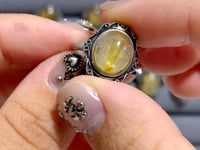 19 Pieces Golden Rutile Quartz Different Styles Rings