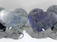 4 Pieces Large Labradorite Heart With Stand
