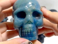 8 Pieces Trolleite Stone Skull Carving