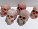 5 Pieces Pink Opal Skull Carving