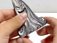Silver Sheen Obsidian Halloween Ghost Carving Wholesale