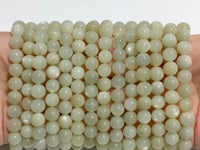 14 Pieces 9mm Light Green Moonstone Bracelet