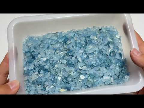 Local Stock - Transparent Blue Aquamarine Chips Wholesale