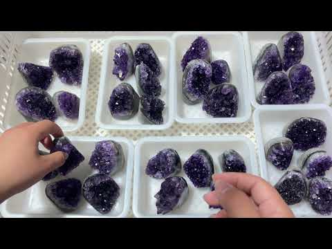 Local Stock - Deep Purple Amethyst Cluster Wholesale Bottom Cut