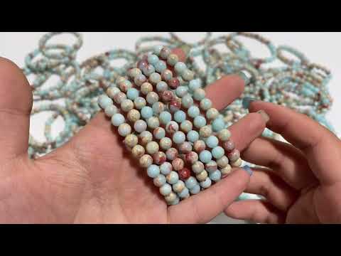Local Stock - 6MM China Shoushan Stone Bracelets Wholesale