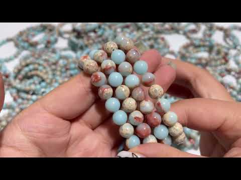 Local Stock - 8MM China Shoushan Stone Bracelets Wholesale