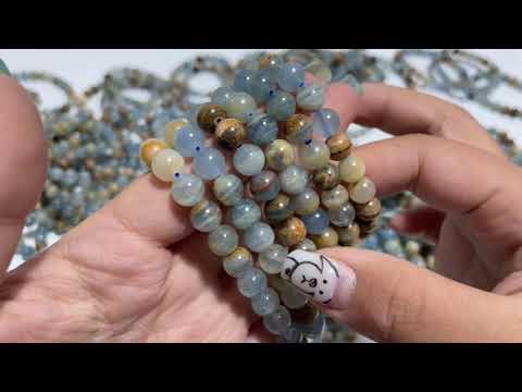 Local Stock - 8MM Blue Onyx Bracelets Wholesale