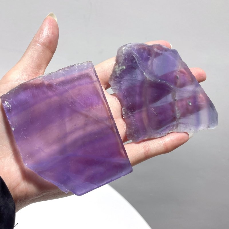 Purple Fluorite Slab Wholesale - Wholesale Crystals